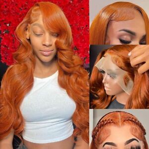 KeaBalo Ginger Orange Lace Front Wigs Human Hair Pre Plucked with Baby Hair B...