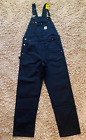 Carhartt Men's Relaxed Fit Duck Bib Black Overall Size 36x36