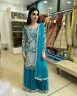 NEW INDIAN FANCY GEORGETTE PALAZZO SUIT WITH DUPATTA  FOR INDIAN PARTY WEAR