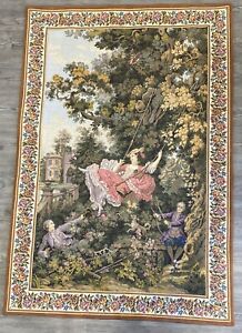PANNEAUX  Gobelinos  París Handmade Wall Hanging Tapestry 61”x41” Great Conditon