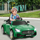 Coche electrico para niños Mercedes Benz verde de 12 V, carro a escala para niño