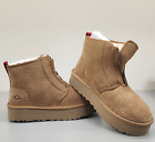 NEW! UGG Neumel Zip Platform Boots Chestnut Color  Women Size US 10 Warm & Comfy