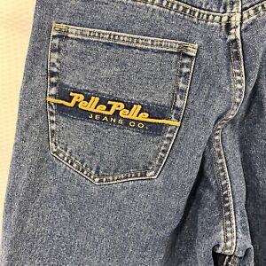 Vintage Pelle Pelle Jeans Men’s 34x33 Baggy Loose 90s Hip Hop Sreetwear Y2K