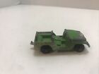 Tootsietoy Army Jeep Metal Die Cast Toy Green Chicago USA Made Vintage Childhood