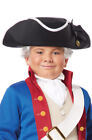 Colonial Soldier Child George Washington Tricorn Costume Hat Black