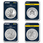 2021 American Eagle 1 oz .999 Silver BU Coins MintDirect First Strike Type 1 & 2