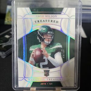2021 National Treasures Zach Wilson Silver /25 Rookie RC