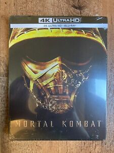 Mortal Kombat w. Steelbook (4K UHD + Blu-ray, 2 Discs, Region Free) *NEW/SEALED*
