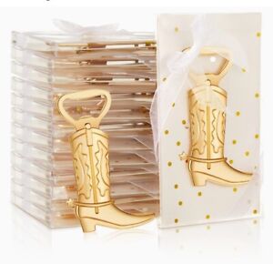 60 Pcs Cowboy Boot Bottle Openers Baby Shower Wedding Favors for Guests