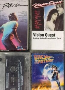 '80s Cassette Tape (4) Lot Movie Sound Tracks: Back To The Future