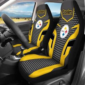 Pittsburgh Steelers Car Seat Covers-Set of Two Universal Pickup Seat Protectors