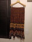 Huntington Ridge Maxi Skirt Size L Floral Boho Peasant Gypsy Cottage Core Flowy