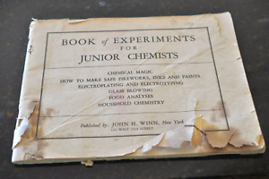 New ListingBook of experiments for junior chemists John. H. Winn children's rare vintage