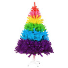 Artificial Colorful Rainbow Christmas Tree Xmas Holiday Home Party Decorations