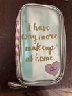 Too Faced Makeup Cosmetic Bag Pink / Gold- I Have Way More Makeup at Home-Tassle
