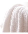 Sherpa Fleece Baby Blanket Swaddle Receiving Blanket Large Soft Ivory 33x43