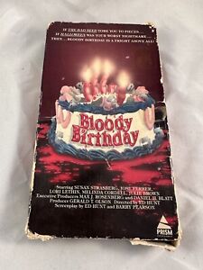 Bloody Birthday VHS Horror Prism Video 80'S Rare Cult Gore Slasher Movie