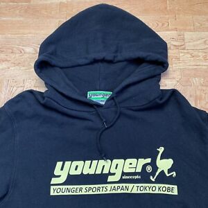 Younger Sports Tokyo/Kobe Hoodie Mens Large Japanese Streetwear Sweatshirt Rare