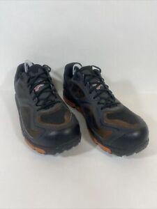 RED WING Shoes Men's Safety Steel Toe Black Orange 6338 Work Shoes Size 9D