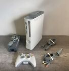 Original Xbox 360 Pro 20GB White Console Bundle With Controller & Cords - TESTED