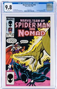 Marvel Team-Up #146 CGC 9.8 White Pages Spider-Man Nomad 1984 Captain America