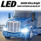 For Peterbilt 579 587 Trucks Light White 9005 H11 Hi/Lo LED Headlight Bulb 4PCS
