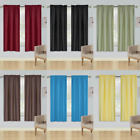 2pc set window curtain panel 100% privacy 65% blackout lined bedroom drapery R64