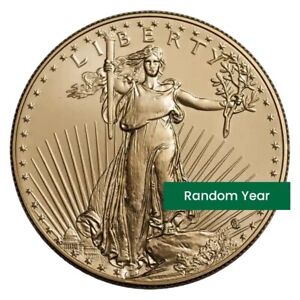 1 oz Gold American Eagle Coin BU - Random Year - $50 US Mint Gold