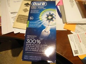 New ListingOral-B Pro 1000 3d Cross Action Rechargeable Toothbrush