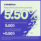 Wealthfront Cash Account Boost +0.50% on the Current APY! AFFA-E0EQ-MXPM-V5T4