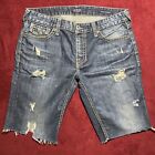 GUESS Los Angeles Jeans - Shorts - Falcon Slim Boot - 38 X 12 - Distressed
