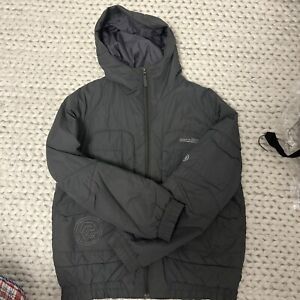 Mens Gray Analog Burton Snowboard Jacket Size-Small