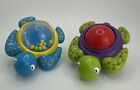 Munchkin Baby Toys Turtles 2005 Lot of 2 Developmental Toddler Colorful Rattle