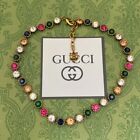 Gucci vintage color diamond necklace set colorful Swarovski crystals Pendant