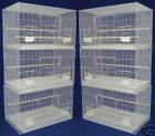 Lot of 6 Breeding Flight Bird Cages For Aviaries Canaries Finch LoveBird Budgie