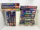 Lot 17 Walt Disney VHS VHS Tapes One sealed Aladdin Snow White, Pinocchio & More