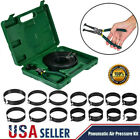 Piston Ring Compressor Cylinder Installer w/ Plier and 14 Band Tool Set With Box