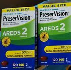 New Listing Bausch &Lomb 140 x 2 = 280 PRESERVISION AREDS 2  Vitamin  Soft Gels