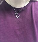 Kay Jeweler Open Hearts sterling silver slider pendant necklace by Jane Seymour.