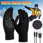 USB Rechargeable Electric Heating Gloves Touchscreen Hand Warmer For Winter HOT
