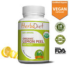 Organic Lemon Peel Capsules Citrus bio-flavonoids Vitamin C Skin Bone Health