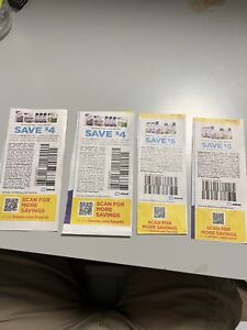 LOT of FOUR Ensure Coupons. $5/2 multis  and $4/1 multi . Exp 5/18/24.