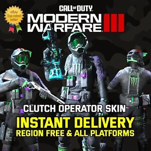 ⚡️ INSTANT ⚡️Call of Duty Modern Warfare 3 CLUTCH SKIN MonsterEnergy COD MW3