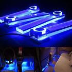 4In1 LED 12V DC Auto Car Auto Interior Atmosphere Footwell Light Blue Decor Lamp