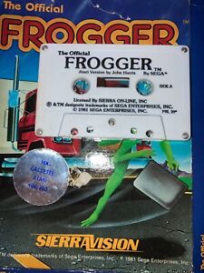 VIDEO GAME The Official Frogger Atari Cassette Tape with Box (1981)