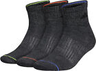 Adidas Men's Cushioned Quarter Socks (3-pair) - Large