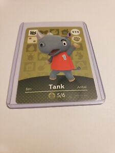 !SUPER SALE! Tank # 374 Animal Crossing Amiibo Card AUTHENTIC Series 4 NEW!