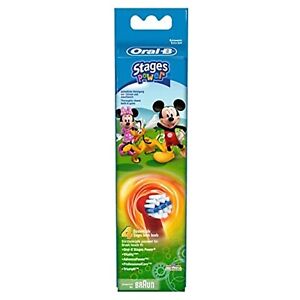 Oral-B Stages Power Kids Replacement Brush Heads Disney Mickey - Pack Of 4