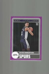 2023-24 Hoops Purple #298 Victor Wembanyama Tribute - Spurs