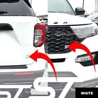 White Front Rear ST Tail Gate DECALS Overlay For Ford Explorer 2020-2024 ST
